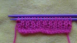 Knitting Rib for Beginners cast on kn pu amp Rib [upl. by Hallvard]