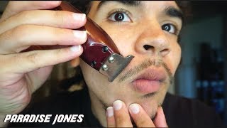 HOW TO TRIM YOUR OWN MUSTACHE AND GOATEE  AT HOME [upl. by Reichel]