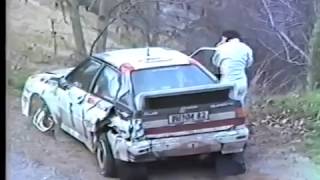 Crash Michele Mouton and Fabrizia Pons WRC Rally MonteCarlo 1983 [upl. by Ahsatel]