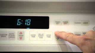 How to Set Time on Oven Clock [upl. by Malloy]