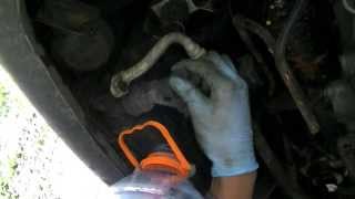 How to Drain a VW Radiator Coolant Flush [upl. by Aicittel]