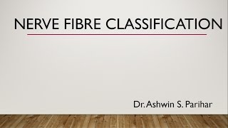 Nerve fibre classification [upl. by Ezri]