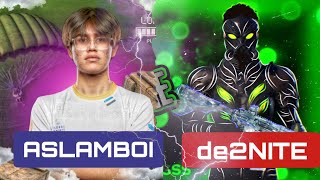 ASLAMBOI VS DE2NITE TDM PUBG MOBILE [upl. by Nylyaj146]