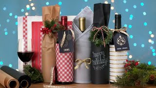 How to Gift Wrap a Bottle of Wine [upl. by Reniar]