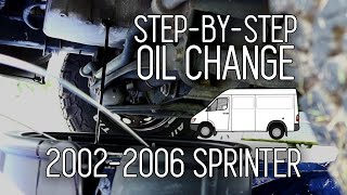 How to Change Oil 20022006 T1N Sprinter  DIY basic maintenance [upl. by Katsuyama34]