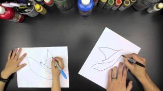 How To Draw A Manta Ray for kids [upl. by Potash]