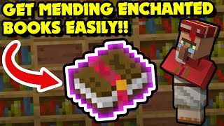 How to Get MENDING Enchanted Books EASILY in Minecraft 116 Minecraft Tutorial [upl. by Namsaj]