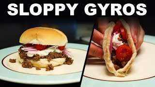 Sloppy gyros — easy homemade gyrolike sandwich [upl. by Tennes486]