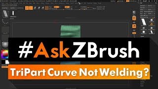 AskZBrush “Why is my TriPart Curve Brush not welding” [upl. by Enytsuj657]