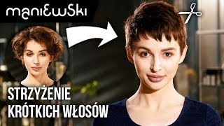 Jak obciąć krótkie cienkie włosy Metamorfoza włosów MACIEJ MANIEWSKI [upl. by Cristine116]