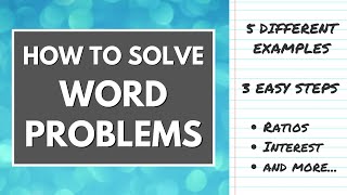 How to Solve WORD PROBLEMS  ASVAB Arithmetic Reasoning Review [upl. by Malha797]