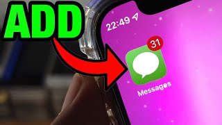 ANY iPhone How To Add Message Icon on Home Screen messages app [upl. by Reniar761]