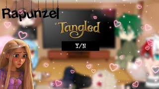 MHA Reacts to YN as Rapunzel Tangled face reveal [upl. by Gnuj]