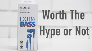 Sony MDR XB55AP Earphones Review  Worth the Hype [upl. by Wendt]