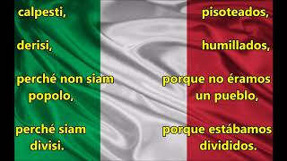 Himno Italiano  Letra Español Italiano [upl. by Uni]