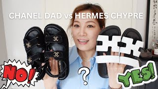 HERMES Chypre amp CHANEL Dad Sandals Indepth Review  PRICE  HOW TO GET THEM  Watch Before You Buy [upl. by Tavey]