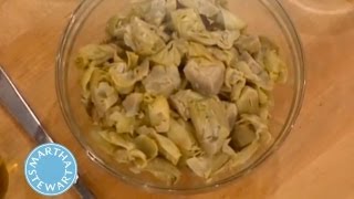 Baked Artichoke Hearts  Thanksgiving Recipes  Martha Stewart [upl. by Kitrak]