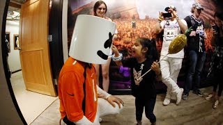 Marshmello Makes a New Friend at Red Rocks [upl. by Ardnaeel]