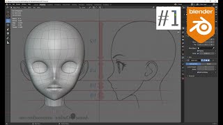 Blender 29 Anime Girl Head Modeling In 30 Minutes WIP 1 [upl. by Erreid978]