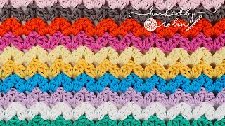 FAST amp EASY Crochet the Cluster VStitch [upl. by Jannery]