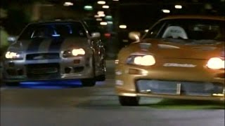 ワイルドスピードX2 R34 GTR vs スープラ vs S2000 vs RX7 ノーカット [upl. by Keller501]