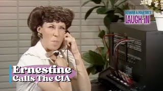 Ernestine Calls the CIA  Rowan amp Martins LaughIn  George Schlatter [upl. by Dorelia]