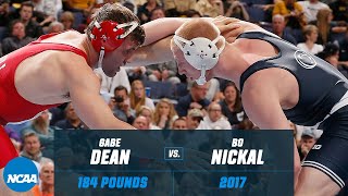 Bo Nickal vs Gabe Dean 2017 NCAA title match 184 lbs [upl. by Silda]