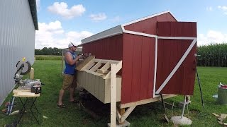 DIY Chicken Nest Boxes  The Easy Egg Collection Way [upl. by Jesselyn]