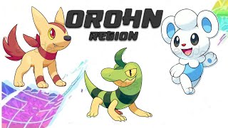 Complete Fakedex  Orohn Fakemon Region  Part 1 [upl. by Arait]