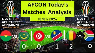 AFCON 2023  Analysis of Todays Matches 16012023  New News Coverage [upl. by Libbi]