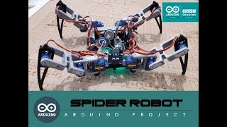 Arduino Spider robot Quadruped [upl. by Andrei]