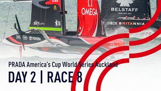 DAY 2  RACE 8  Emirates Team NZ vs INEOS TEAM UK  PRADA Americas Cup World Series Auckland NZ [upl. by Milks]