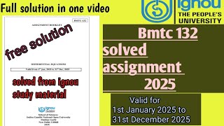 Bmtc 132 solved assignment 2025 [upl. by Yllas]