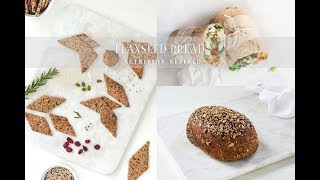 Flaxseed Loaf of Bread Tortillas amp Crackers 1 Ingredient  Vegan Paleo Keto [upl. by Akciret]