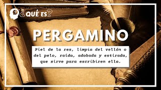 Qué es pergamino  significado de pergamino [upl. by Oletta]