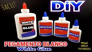 Como Hacer Pegamento Casero Pegamento Blanco [upl. by Pomfret848]