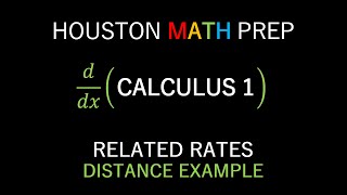 Related Rates Distance Example [upl. by Kcirdderf]