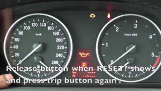 How to Reset the 20062011 BMW Maintenance Light oil brake service [upl. by Saideman]