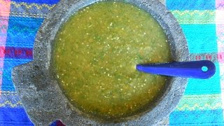 Mexican Salsa Verde Tomatillo Green Salsa  Salsa Verde [upl. by Moran]