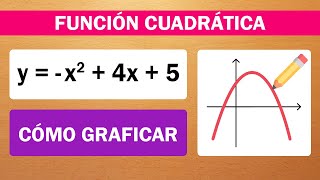 CÓMO GRAFICAR UNA FUNCIÓN CUADRÁTICA [upl. by Toback]