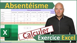 Calculer le taux dabsentéisme avec Excel [upl. by Garzon]