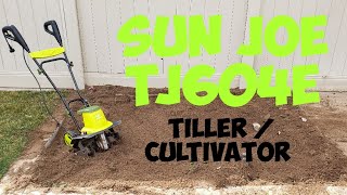 Sun Joe TJ604E tiller  cultivator review  Best electric tiller  cultivator [upl. by Tabib]