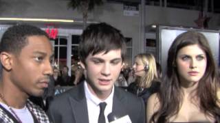 Alexandra Daddario Logan Lerman Interview  Percy Jackson [upl. by Caraviello]