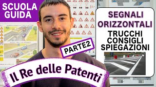 SEGNALI ORIZZONTALI pt 2  IL RE DELLE PATENTI  PATENTE B [upl. by Anyah]