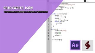 Adobe Scripting Tutorial ReadWrite JSON Files [upl. by Kostman]