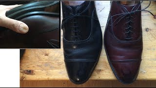 Wide feet Allen Edmonds 3E vs D width dress shoe [upl. by Leiso417]