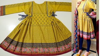 Designer Kurti design very easy cutting and stitching [upl. by Purdy374]