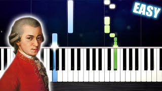 Mozart  Symphony No 40  EASY Piano Tutorial by PlutaX [upl. by Einnod]