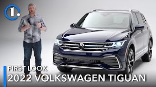 2022 Volkswagen Tiguan First Look UpClose Details [upl. by Ardekal]