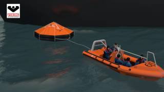 VIKING DavitLaunched Liferaft 3D Instructions [upl. by Nnylkcaj]